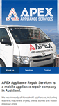 Mobile Screenshot of apexappliances.co.nz